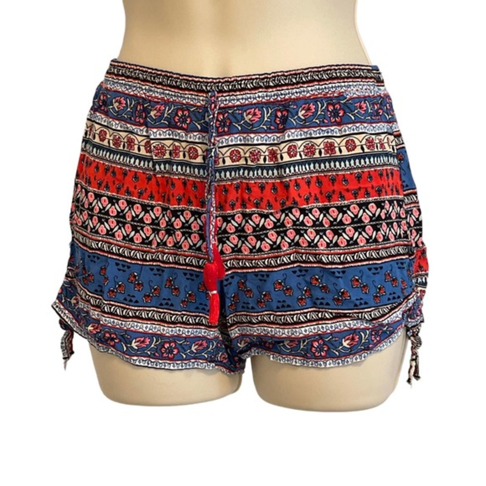 Justice Girls Multicolor Boho Pullon‎ Shorts Size 10 Pre-Owned